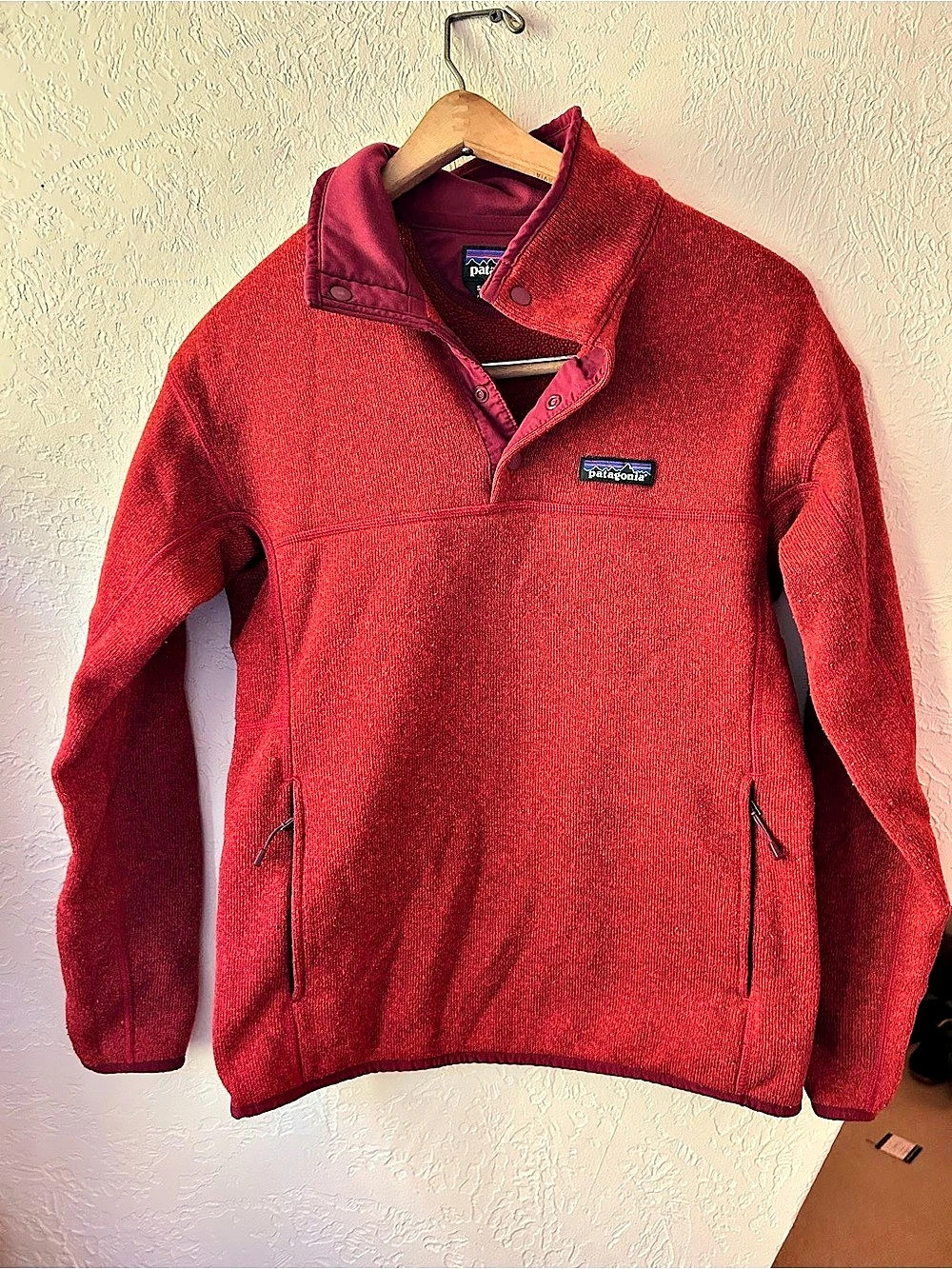 Patagonia Women’s Better Sweater  Snap-T Pullover Red, Size S